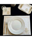 STONE COLOR 6pcs Placemat+6 coctail napkin
