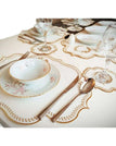 WHITE / 8 Placemat + 8 Coctail Napkin + 1 Runner