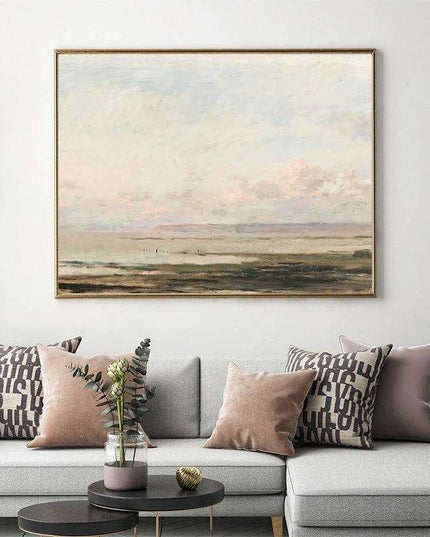 Coastal Calm Art Print - Tranquil Beachscape Canvas