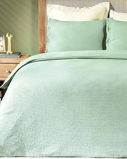 Luxurious Navy Blue Cotton Duvet Set - Nordic Design Excellence