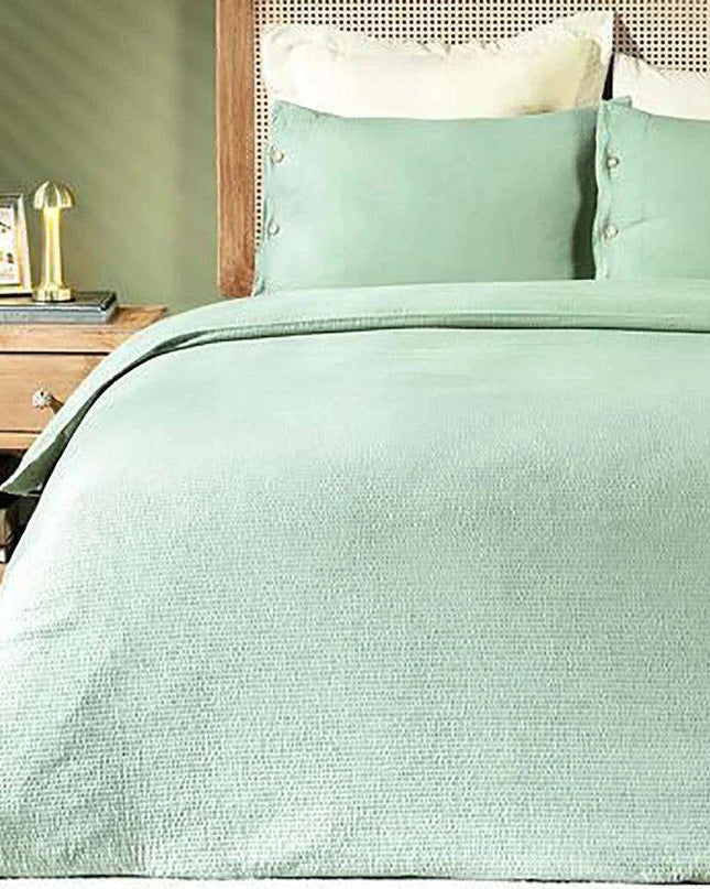 Luxurious Navy Blue Cotton Duvet Set - Nordic Design Excellence