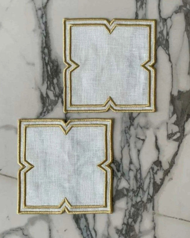 Exquisite Handcrafted Embroidered Table Decor Set with Placemats and Coasters