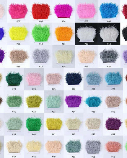 Luxe Ostrich Feather Trim for Exquisite Crafting and Design
