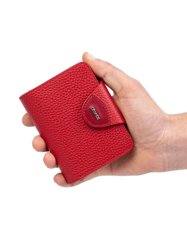 Sophisticated Leather ID Holder Wallet with Multiple Card Slots and Coin Storage