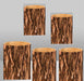 Customizable Wood Bark Elastic Fabric Cylinder Covers for Stunning Dessert Table Decor
