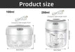 Compact Electric Garlic Chopper with Quick-Slice Technology and Adjustable Capacity