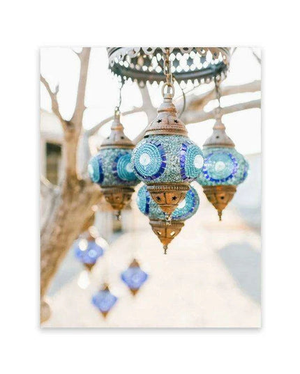 Moroccan Coastal Serenity Canvas Art - Enrich Your Space with Bohemian Charm