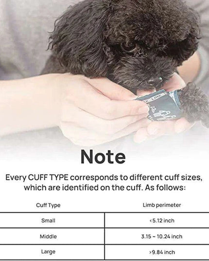 Automated Veterinary Blood Pressure Monitor for Pets with Software and Customizable Cuffs