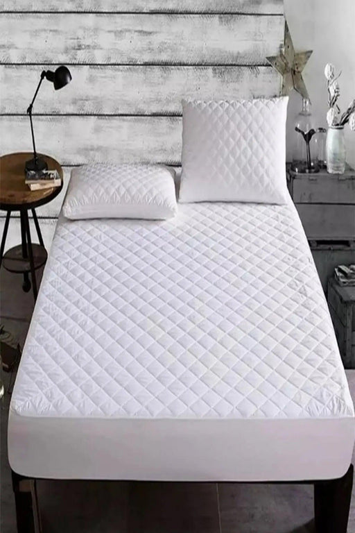 Waterproof Turkish Cotton Mattress Cover - Premium Bed Protector