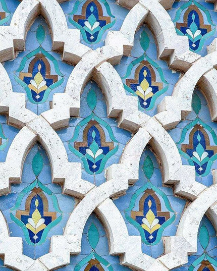 Moroccan Coastal Serenity Canvas Art - Enrich Your Space with Bohemian Charm