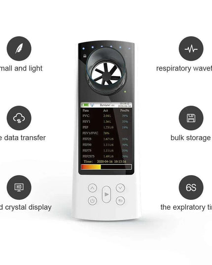 Smart Bluetooth Spirometer for Accurate Lung Function Monitoring and Data Analysis