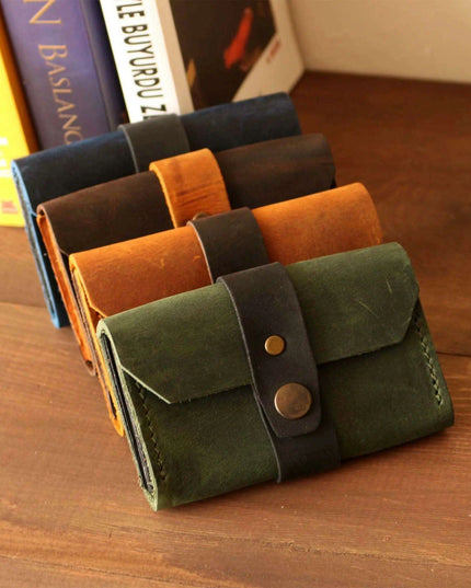 Kalalau Handcrafted Leather Belt-Mounted Card Holder for Timeless Elegance