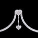 Radiant Double Heart Rhinestone Body Chain - Sparkling Crystal Adornment for Women