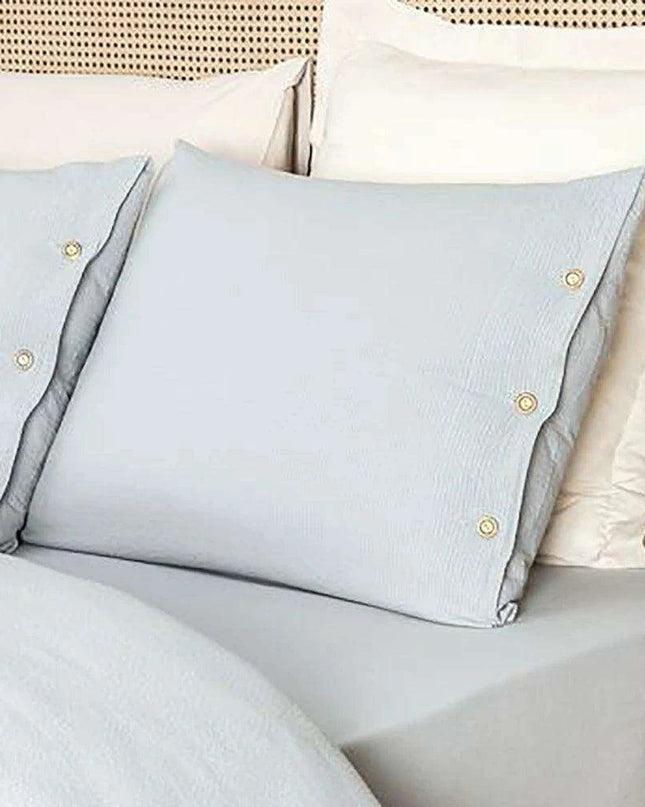 Luxurious Navy Blue Cotton Duvet Set - Nordic Design Excellence