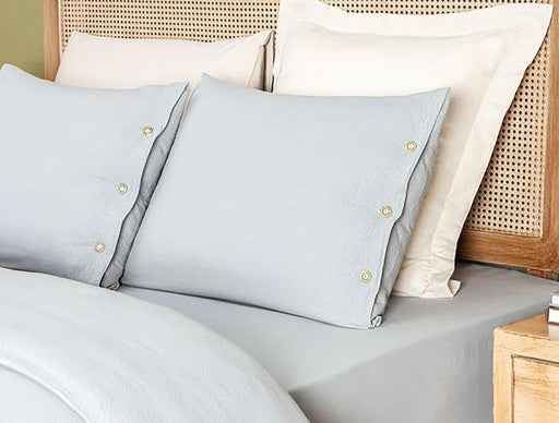 Luxurious Navy Blue Cotton Duvet Set - Nordic Design Excellence