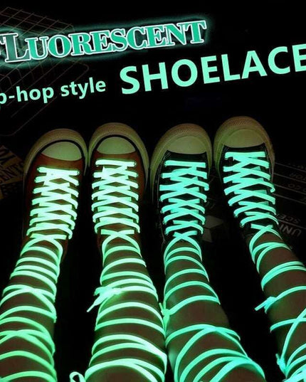 Radiant Nighttime Shoelaces - Shine Bright with Vibrant Glow