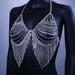 Luxurious mesh tassel body harness