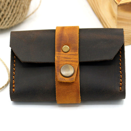 Kalalau Handcrafted Leather Belt-Mounted Card Holder for Timeless Elegance