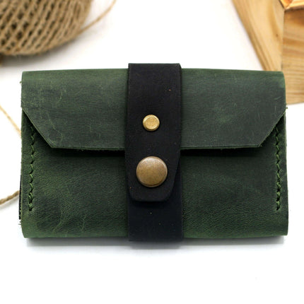 Kalalau Handcrafted Leather Belt-Mounted Card Holder for Timeless Elegance