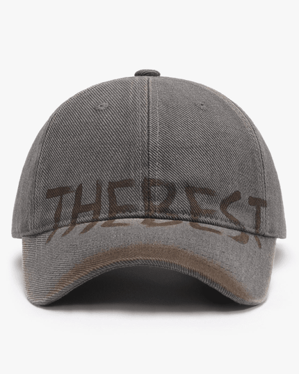 Graffiti Letter Curved Brim Baseball Cap – Soft Cotton, All-Season Style