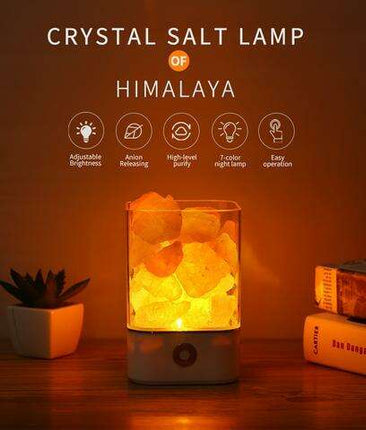 USB Crystal Light Himalayan Salt LED Lamp - Très Elite
