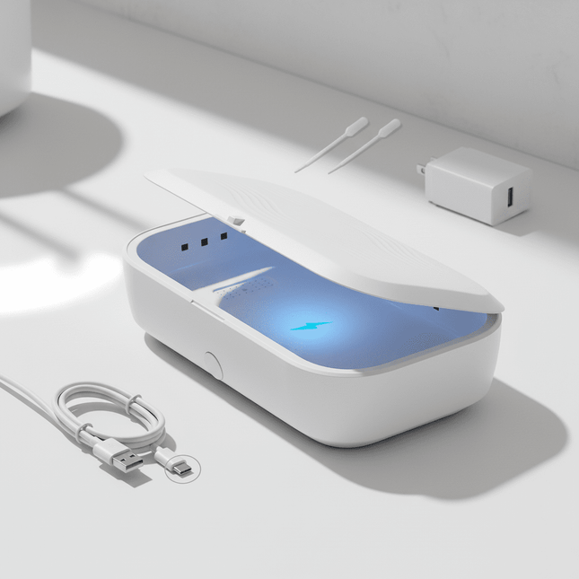 UV-C Sanitation and Charging Station - The Ultimate Dual Function Device for Clean and Energized Phones