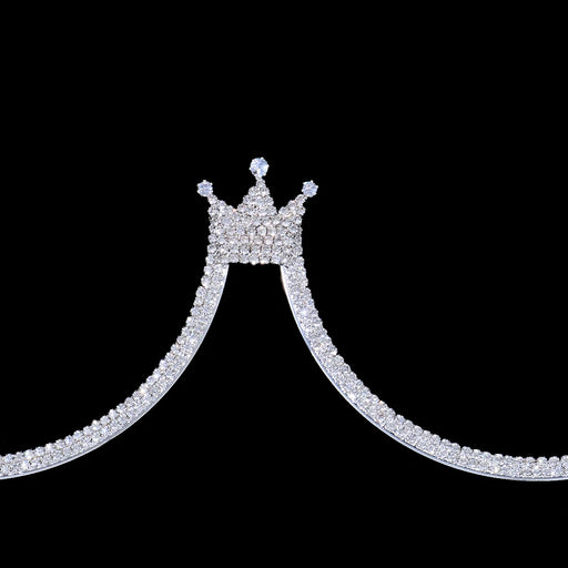 Royal Crystal Festival Body Chain - Elegant Chest Ornament & Chain Bra