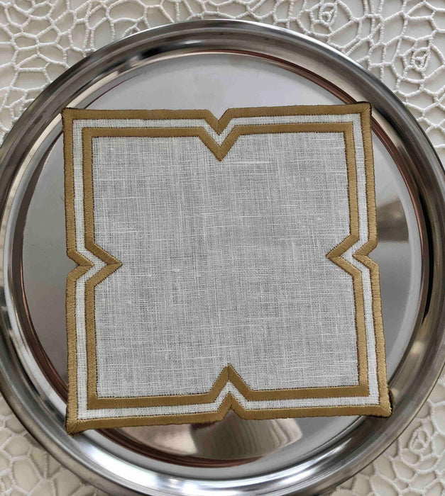 Handmade Embroidered Table Placemat Set with Coasters