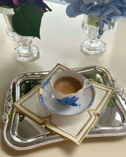 Exquisite Handcrafted Embroidered Table Decor Set with Placemats and Coasters