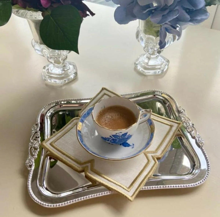 Exquisite Handcrafted Embroidered Table Decor Set with Placemats and Coasters