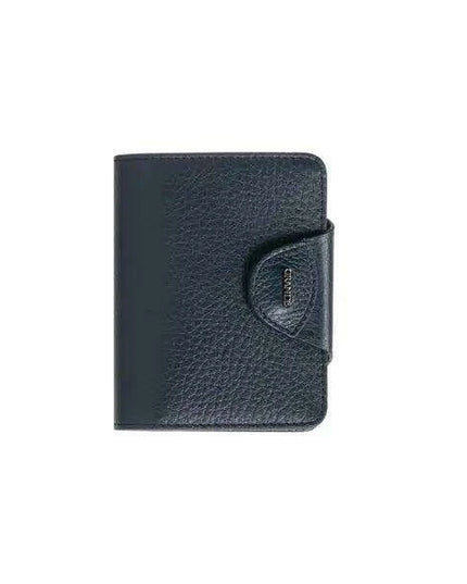 Sophisticated Leather ID Holder Wallet with Multiple Card Slots and Coin Storage