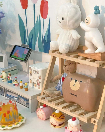 Chic Two-Tier Wooden Desk Organizer for Ultimate Efficiency