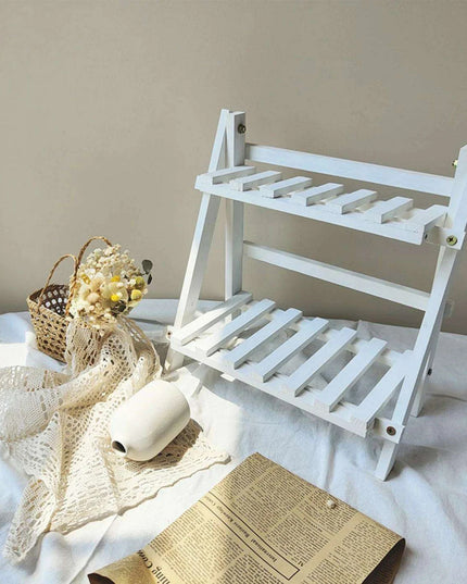 Chic Two-Tier Wooden Desk Organizer for Ultimate Efficiency