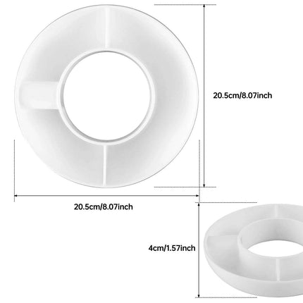 Ultimate 3-Compartment Snack Bowl for 40oz Tumblers..