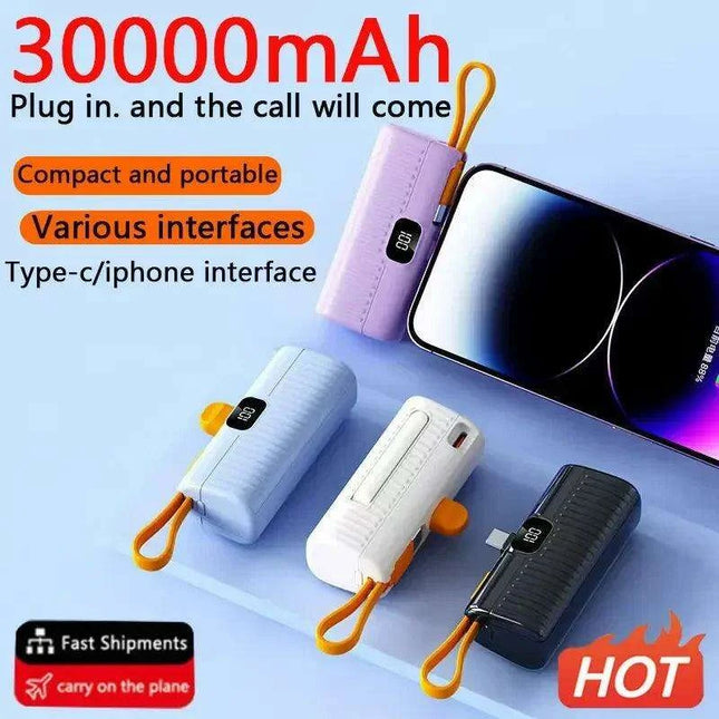 Ultimate 30000mAh Fast Wireless Power Bank for iPhone & Type-C Devices
