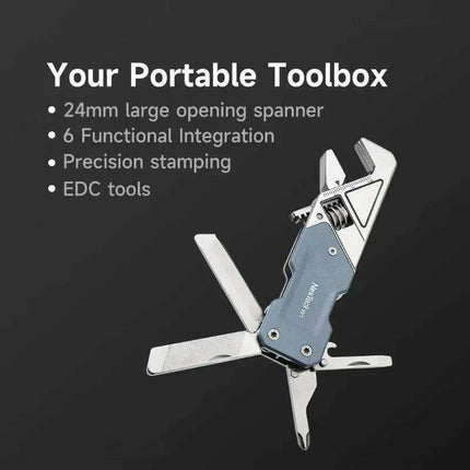 Ultimate 6-in-1 Outdoor Multi-Tool with Adjustable Wrench and Extended Reach - Très Elite