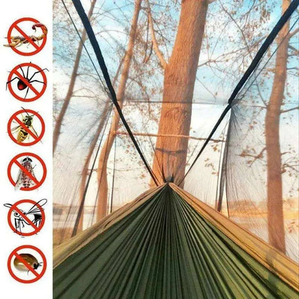 Ultimate Adventure Hammock: Weatherproof with Mosquito Net and Canopy Protection - Très Elite