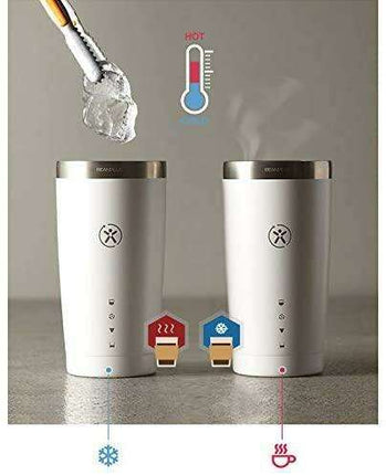 Ultimate Cold Brew Coffee Maker Set with Insulated Tumbler - White On-the-Go Edition - Très Elite