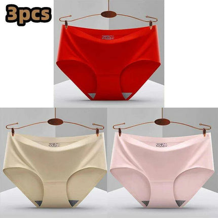 Ultimate Comfort 3-Pack Women's Seamless Hipster Briefs - Invisible Raw-Cut Underwear - Très Elite