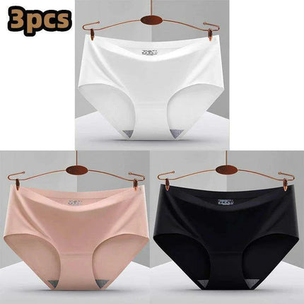 Ultimate Comfort 3-Pack Women's Seamless Hipster Briefs - Invisible Raw-Cut Underwear - Très Elite