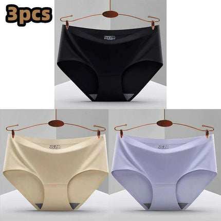 Ultimate Comfort 3-Pack Women's Seamless Hipster Briefs - Invisible Raw-Cut Underwear - Très Elite
