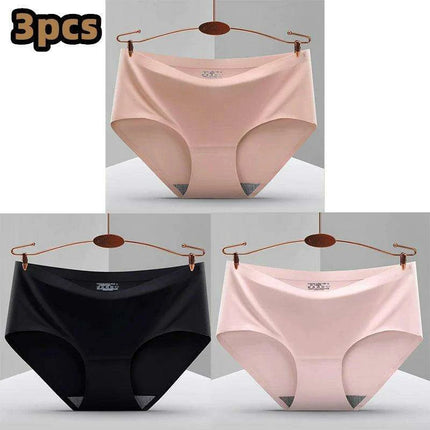 Ultimate Comfort 3-Pack Women's Seamless Hipster Briefs - Invisible Raw-Cut Underwear - Très Elite