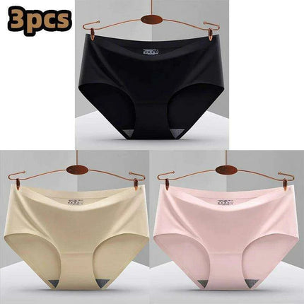 Ultimate Comfort 3-Pack Women's Seamless Hipster Briefs - Invisible Raw-Cut Underwear - Très Elite