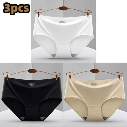 Ultimate Comfort 3-Pack Women's Seamless Hipster Briefs - Invisible Raw-Cut Underwear - Très Elite