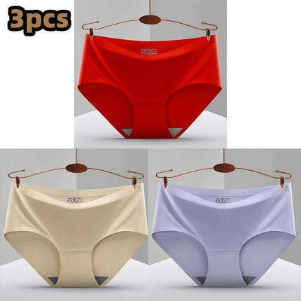 Ultimate Comfort 3-Pack Women's Seamless Hipster Briefs - Invisible Raw-Cut Underwear - Très Elite
