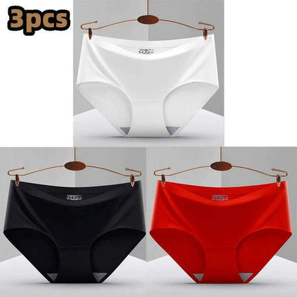 Ultimate Comfort 3-Pack Women's Seamless Hipster Briefs - Invisible Raw-Cut Underwear - Très Elite