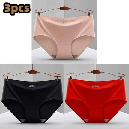 Ultimate Comfort 3-Pack Women's Seamless Hipster Briefs - Invisible Raw-Cut Underwear - Très Elite