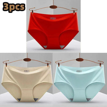 Ultimate Comfort 3-Pack Women's Seamless Hipster Briefs - Invisible Raw-Cut Underwear - Très Elite