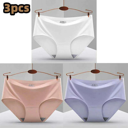 Ultimate Comfort 3-Pack Women's Seamless Hipster Briefs - Invisible Raw-Cut Underwear - Très Elite