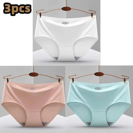 Ultimate Comfort 3-Pack Women's Seamless Hipster Briefs - Invisible Raw-Cut Underwear - Très Elite